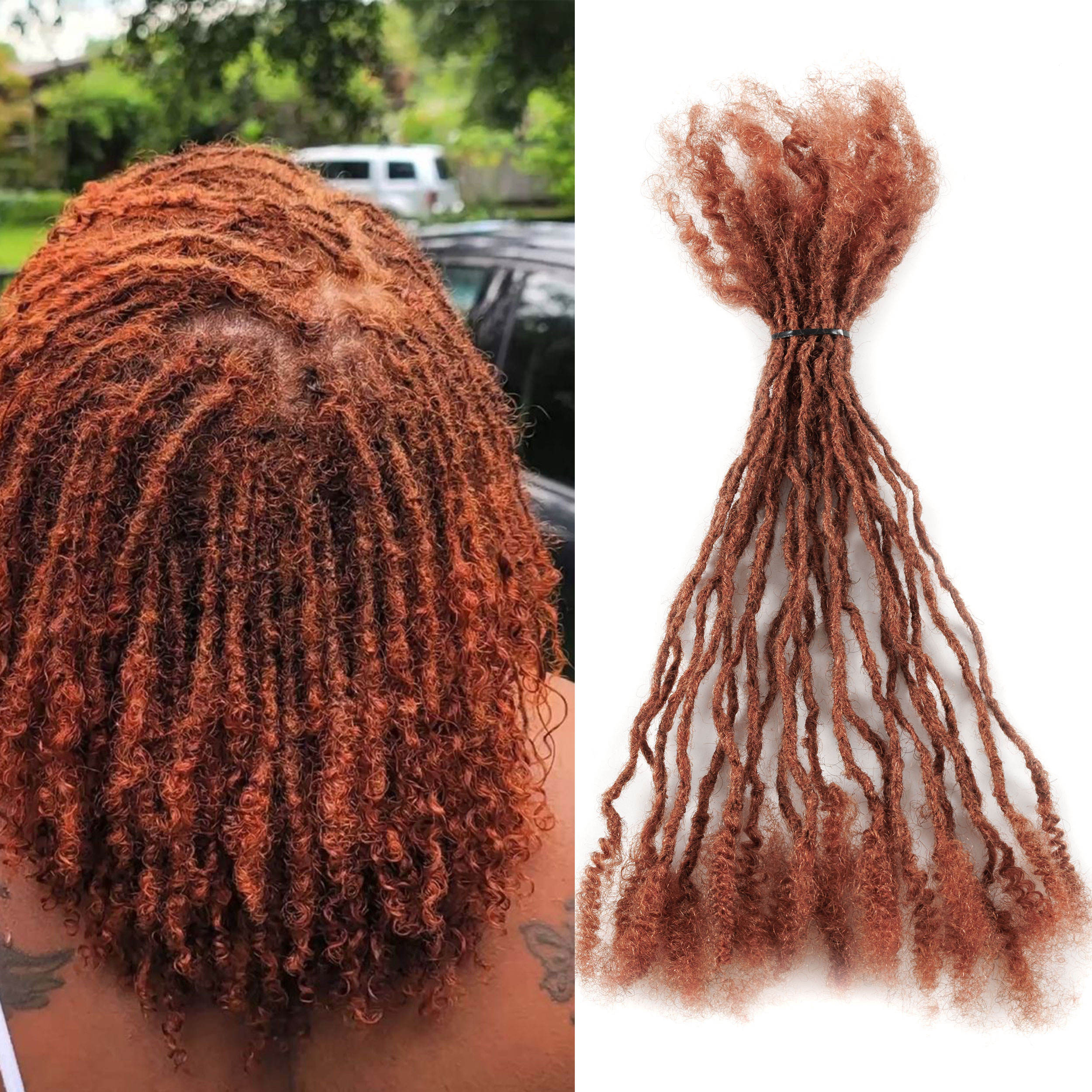 Anna Hair Handmade Crochet Dreadlocs: Afro Kinky Texture for Men & Women
