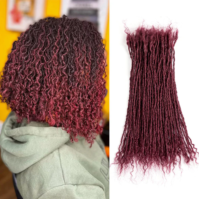 BLT #Bug Micro Locs with Curly Ends: Vibrant Professional Human Hair