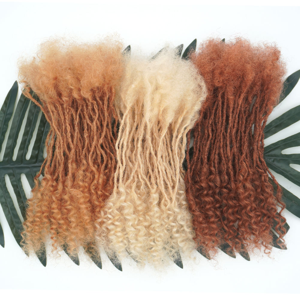 KAMA Permanent Interlocked Sisterlocks with Curly Tips: Elite Salon Choice